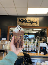 A frozen mocha at the counter